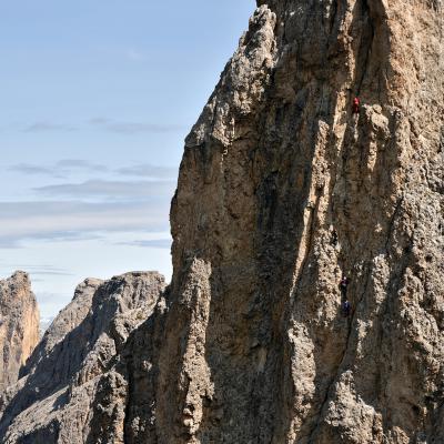 Voie Vinatzer, depuis la voie Kasnakoff à la Seconde Tour