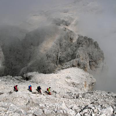 Descente de la Pala de San Martino