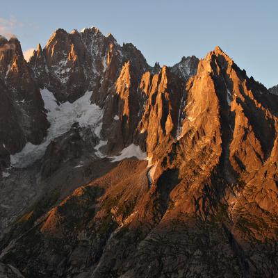 Ces belles lumières du soir depuis le refuge de l'Envers