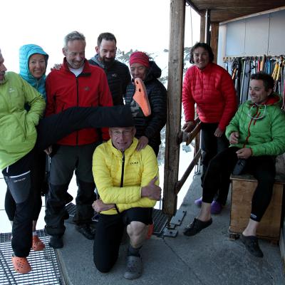 La bonne troupe à la cabane Bertol