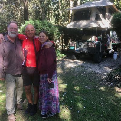 Darren et Melissa, un couple américain qui voyageait en voiture. On s'est retrouvé 3 fois par hasard entre la Basse Californie et le sud du Mexique