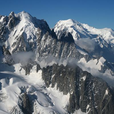 Aig. Verte et Mont Blanc