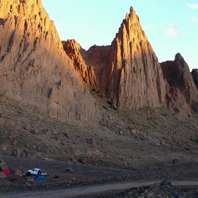 Bivouac au pied du Clocher de Tizoulag