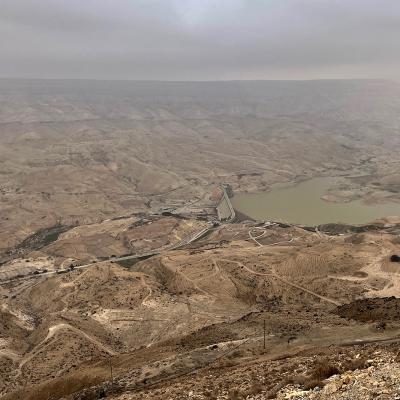 En Jordanie sur la King's Highway entre Amman et Petra