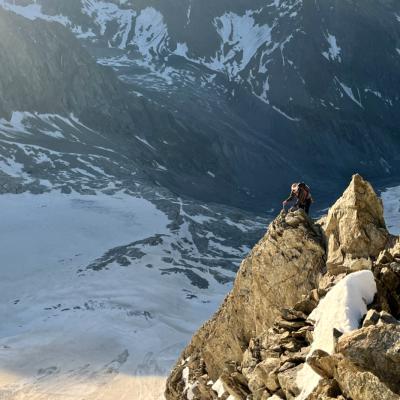 Sur l'Arête Est du Bietshhorn