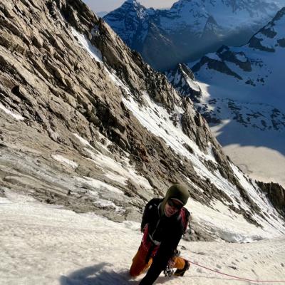 Sur l'Arête Est du Bietshhorn