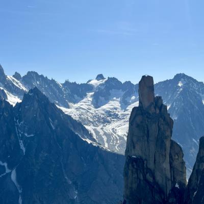Grimpeurs sur l'Aiguille de la République