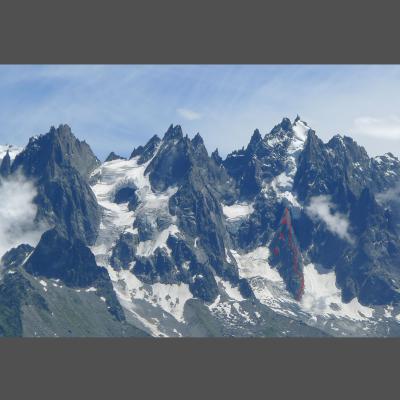 Vue globale de l'éperon et des rappels